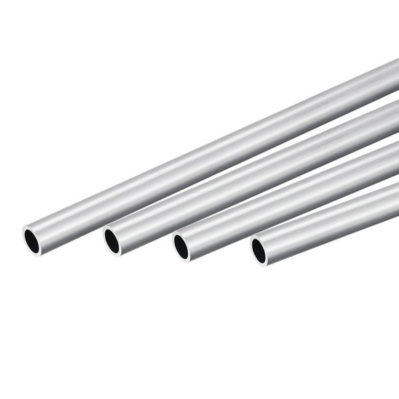 Unique Bargains 18mm OD 15mm Inner Dia 300mm Length 6063 Aluminum Round Tube 4 Pack
