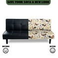 thumbnail image 4 of Yuyamidu Rooster Armless Futon Cover Waterproof Futon Covers Slipcover with Elastic Edge Soft Rv Jackknife Sofa Covers Decorative Furniture Protector for Living Room, 4 of 8