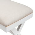 thumbnail image 3 of Enyopro Upholstered Bench, Beige and White, 3 of 9