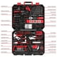 thumbnail image 2 of Juego de herramientas DEKOPRO de 228 piezas para el hogar con funda de plástico para coche, rojo, 2 of 7