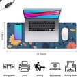thumbnail image 5 of Long Mouse Pads for Desk,Pioneer Flower Floral Print Pattern Desk Mats on Top Of Desks, Desk Mouse Pad Extra Large with 3mm Non-Slip Base and Stitched Edge for Gaming,Office,Work,Home 31.5"x11.8", 5 of 6