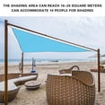 thumbnail image 3 of 9.84 x 9.84 x 9.84 FT Sun Shade Sail Waterproof Right Triangle Canopy Shade Cloth, 95% UV Block Tarp Outdoor Patio Cover for Garden Backyard Deck Awning(Sky Blue), 3 of 7