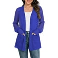 thumbnail image 4 of Posijego Women's Chiffon Cardigans See Through Long Sleeve Open Front Cardigan Lightweight Summer Cardigans with Pockets, 4 of 6