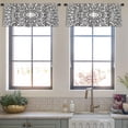 thumbnail image 3 of LALILO Kitchen Curtain Valance Coloring Mandala Tribal Motif Rod Pocket Window Curtain 52"x 18" Set of 2, 3 of 5