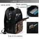 thumbnail image 4 of Balery Brown Camouflage Skull Mochila con carga USB para hombre y mujer - Mochila impermeable y antirrobo para laptop con puerto USB para viajes, trabajo, 4 of 7