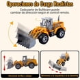 thumbnail image 3 of Yanlin Bulldozer de Control Remoto, Bulldozer RC 6 Canales para Niños, Camión de Juguete Recargable con Luces, Regalos de Navidad para niños y niñas, 3 of 3