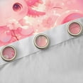 thumbnail image 4 of Feelyou Pink Axolotl Black Out Curtains, Blossoms Flower Curtains Pack of 2 (42x63 Each), 4 of 6