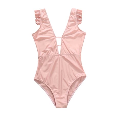 

NECHOLOGY Pajamas for Family Jumpsuit Ruffle Bikini Solid Edge Parent-child Parent Family Pajamas Christmas Family Set Dog Suit Pink Large