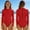 Red A, variant on Girls Long Sleeve One-Piece Swimsuit 2-13 Years, Solid Color Summer Beach Swimwear Blue A 5-6 Years