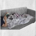 thumbnail image 6 of Rose Soft Flannel Fleece Throw Blanket, Abstract Rose with Butterflies Nostalgic Victorian Design Forever Love Theme, Cozy Plush for Indoor and Outdoor Use, 60" x 80", Pale Mauve Pink, by Ambesonne, 6 of 6