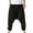 Black-C, variant on Men Hippie Harem Pants Baggy Linen Cotton Boho Yoga Pants Summer Beach Pants Casual Drop Crotch Trouser