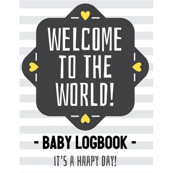 Baby Health Record Journal Book: Baby Logbook: Log Book for Baby Activity: Eat, Sleep and Poop and Record Baby Immunizations and Medication (Paperback)