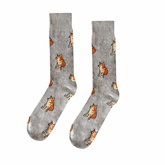 Calcetines De Cheems Divertidos Colores Moda