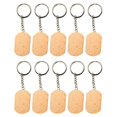 thumbnail image 2 of KLKCMS 10Pcs Key Tag Collectible Accessories DIY Decoration Unfinished Wood Keyring D, 2 of 9