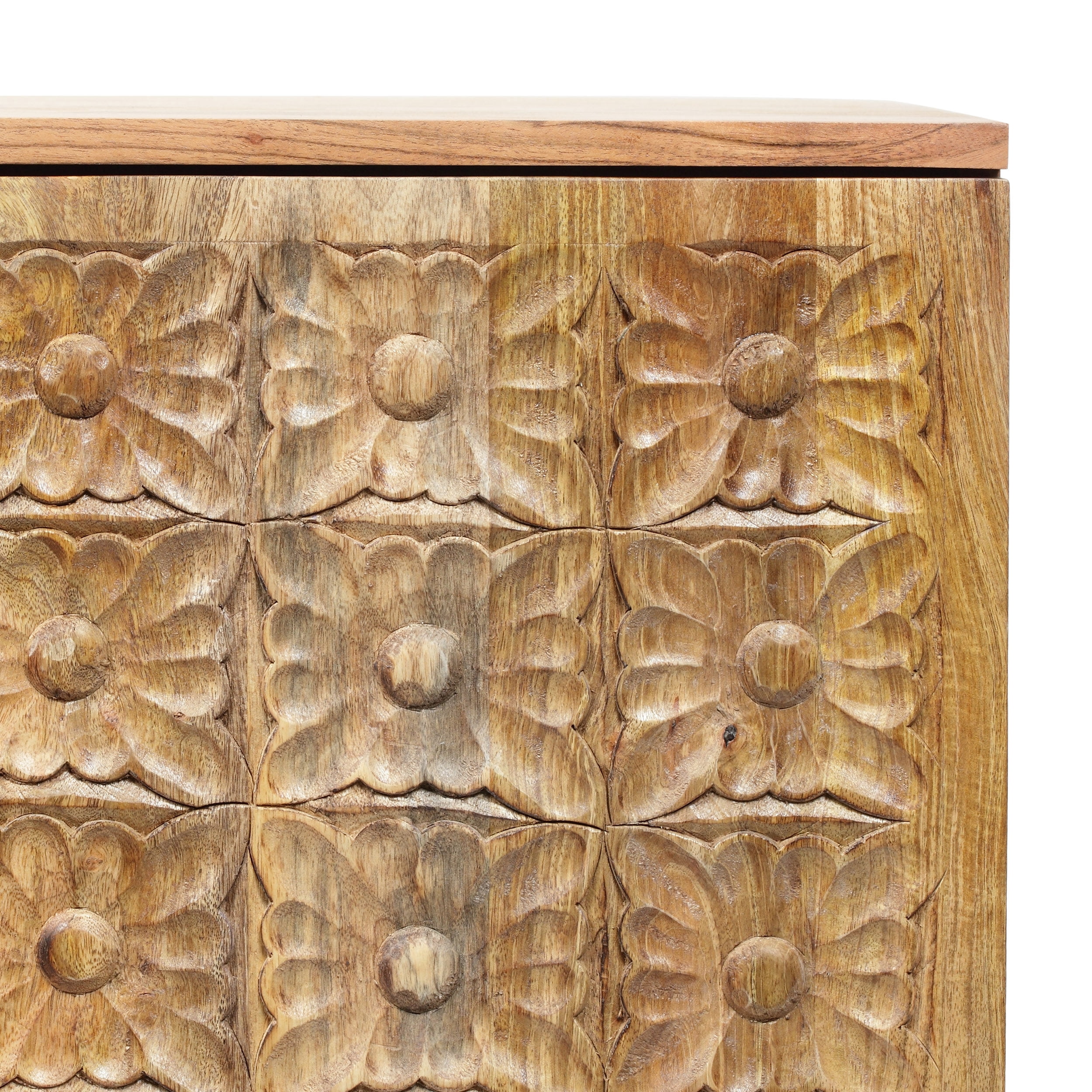 Noble House Tignall 26.50 inch Acacia Wood 2 Door Cabinet, Natural