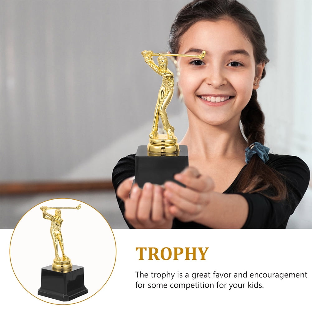 WRISTBIQUE 2-Pack Plastic Golf Trophy Cups - Awards, Party Prizes, and Celebration Decorations