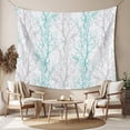 thumbnail image 2 of Teal Grey Branch Tapestry for Bedroom Wall Hanging Tapestry, Spring Summer Pastoral Botanical Ceiling Backdrop Tapestries Poster Blanket Wall Decor for Teens Room Living Room Dorm 59" x 90", 2 of 8