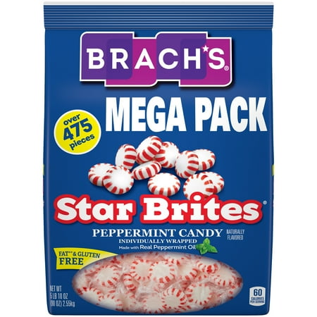Brach's Star Brites Peppermint Hard Candy Bag, 5.63 lb
