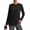 Black, variant on Pinspark Long Sleeve Workout Tops for Women Solid Athletic Shirts Lightweight Yoga Shirt Stretchy Running Top Loose Fit Dark Blue M