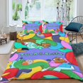 thumbnail image 2 of Tuca & Bertie Conjunto de sábanas temático, trío de piezas, cómodo y amigable con la piel, diseño único, regalo de decoración para el hogar para familiares, amigos y fans,140cm *210cm, 2 of 6