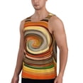 thumbnail image 2 of Haiem Colorful Swirl Men Workout Tank Top Gym Bodybuilding Sleeveless Muscle T Shirts Athletic Tank Breathable Workout Shirt-XX-Large, 2 of 9