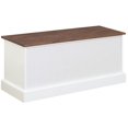 thumbnail image 4 of Bowery Hill Banc de Rangement en Cappuccino et Blanc, 4 of 6
