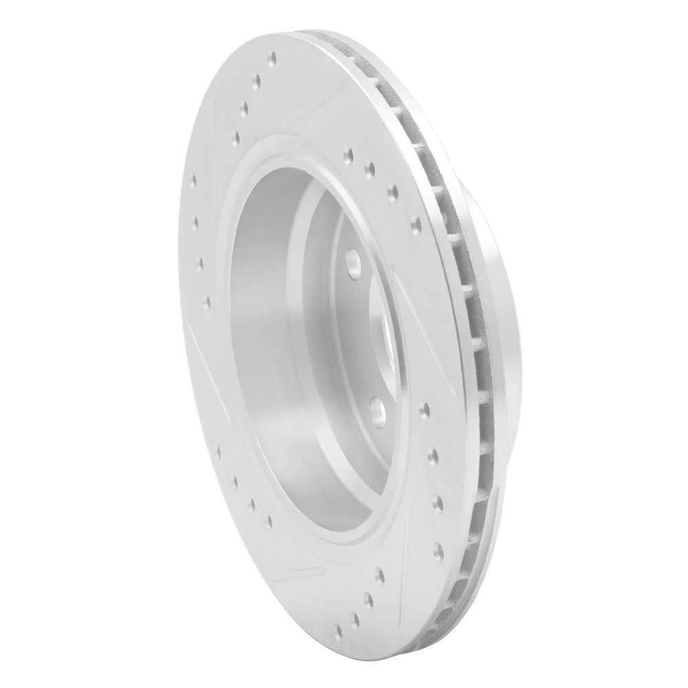 Dynamic Friction Company 631-31042R DFC Brake Rotor - Drilled And Slotted - Silver