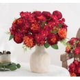 thumbnail image 3 of Faux Flower Bouquet, 7-Head Artificial Peony and Chrysanthemum, Wedding Bridal Handheld Flowers, Decorative Silk Flowers for Home, DIY Craft Projects, 3 of 4
