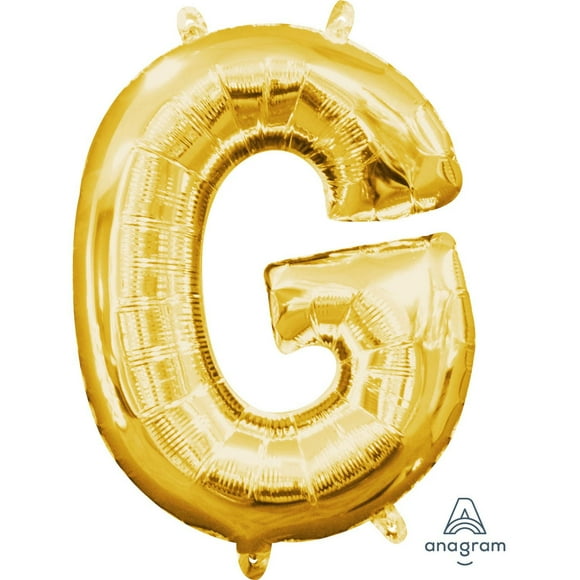 Anagram International Party-Eh! Gold Letter G Balloon, All Ages