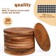 thumbnail image 2 of 26 Posavasos de Madera Sin Terminar, Redondos de 10 cm de para Manualidades, con Puntos de Silicona Antideslizantes., 2 of 6