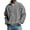 Grey, variant on Fgnfyis Jacket for Men Casual Lightweight Textured Stand Collar Zippered Outerwear for Daily Streetwear and Stylish Winter Coats for Men Purple XXL
