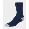 thumbnail image 2 of Hanes Moves Premium Men's Performance Crew Socks 4pk - Navy/Black/Gray 6-12, 2 of 3