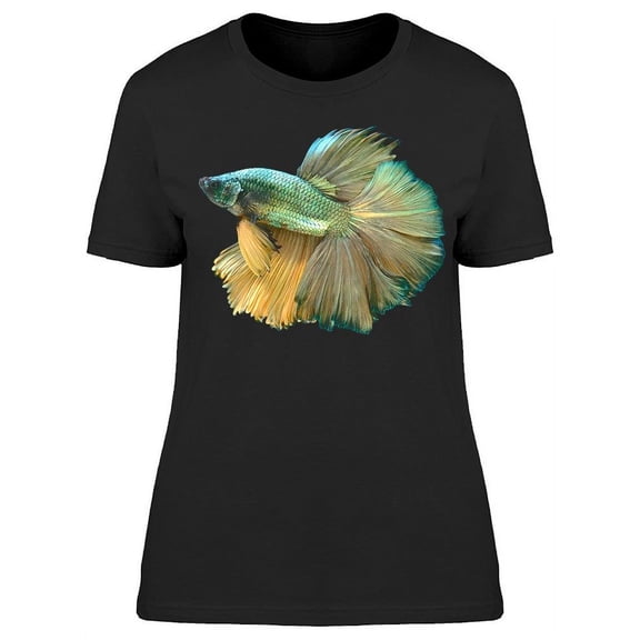 Amazing Dark Glod Betta Fish T-Shirt Women -Image by Shutterstock, Female XX-Large
