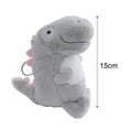 thumbnail image 6 of Cartoon Dinosaur Pendant Plush Stuffed Animal Keychain Elastic Soft Portable Schoolbag Shoulder Bag Decoration Pendant Toddler Playset Pendant Doll Keyring, 6 of 7