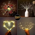 thumbnail image 5 of Casewin Firework Lights led Copper Wire Starburst String Lights 8 Modes Battery Operated Fairy Lights,Wedding Decorative Hanging Lights for Party Patio Garden Bedroom Decoration (Warm White)1 Pack, 5 of 7