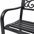 thumbnail image 2 of Anself Garden Bench Black Cast Iron, 2 of 5