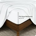 thumbnail image 4 of Bare Home Ensemble de Draps en Molleton Microplush - Ultra Doux - Poche Profonde - Grand Lit, Blanc, 4 of 7