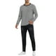 thumbnail image 2 of INSPIRE CHIC Camisetas de Hombre de Manga Larga con Patrón a Rayas Cuello Redondo Ajuste Regular Pullover T-Shirts XL Negro Blanco, 2 of 6