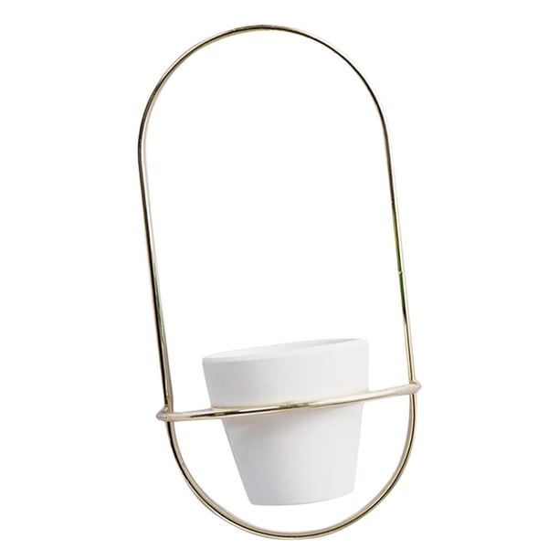 Wall Plant Flower Pot Holder Florero Colgante Interior Para Plantas Suculentas - Estilo04, tal se describe Estilo01 BLESIY maceta de hierro colgante