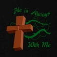 thumbnail image 2 of CafePress - HE IS ALWAYS WITH ME Maternity T Shirt - Maternity Dark T-Shirt, 2 of 3