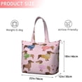 thumbnail image 4 of Colorful Funny Dachshund Travel Tote Bags for Women Carry On,Large Weekender Bags for Women Travel,Multi Functional Duffle Bag for Work,Shopping,Sports, 4 of 5
