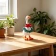 thumbnail image 4 of ZhangC 7 Inch Mini Desk Goose Outfits, 4Pcs Summer Dress with Bag and Hat, Magnetic Desktop Goose Key Holder Birthday Party Dress for Mini Porch Goose Decorative, 4 of 6