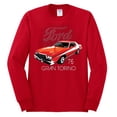 thumbnail image 2 of Wild Bobby, Ford '76 Gran Torino Vintage Car Cars and Trucks Mens Long Sleeve Shirt, Red, Large, 2 of 3