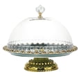 thumbnail image 1 of Dosaele Cake Stand Tray Glass Ceramic Dome Display Crystal Stands Wedding Tall Dessert Snack Goods Lid Round Inch 8 Cover Plate, 1 of 6