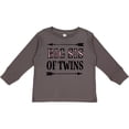 thumbnail image 3 of Inktastic Big Sis of Twins Sister Announcement Girls Long Sleeve Toddler T-Shirt, 3 of 5