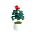 thumbnail image 2 of Skegnu Christmas Tree Potted Crochet Woven Flowers Home Ornament Christmas Gifts for Kids, 2 of 7