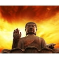 thumbnail image 2 of Statue Buddha Wall Mural by Wallmonkeys Peel and Stick Graphic (48 in W x 39 in H) WM138169, 2 of 4