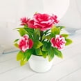 thumbnail image 4 of Mdesiwst Potted Plant Artificial Plastic Simulation Flowers Pot, 4 of 5
