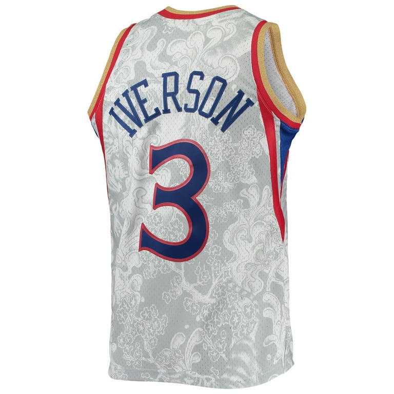 Mitchell & Ness Allen Iverson Philadelphia 76ers Swingman Jersey - White Rookie Edition, Sizes Available