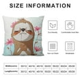 thumbnail image 5 of RUIYC Sloth Pillow Covers,Sloth Gifts,Sloth Gifts for Women Girls Kids,Sloth Decor,Inspirational Quotes Have a Sloth Decorative Throw Pillows,Sloth Classroom Decor, 5 of 5